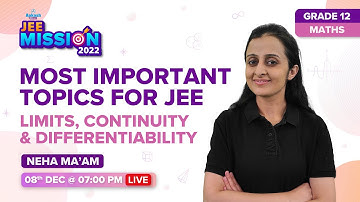 Limits, Continuity & Differentiability- Important Topics for JEE Main | JEE Main/Advanced 2022