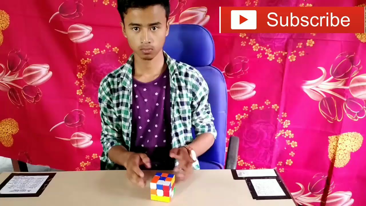 Manipur magician impossible magic with Rubik's cube