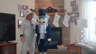 Spirit Christmas navy blue nutcracker unboxing 🎁 #chrisrmas #christmasdecor #spiritchristmas 