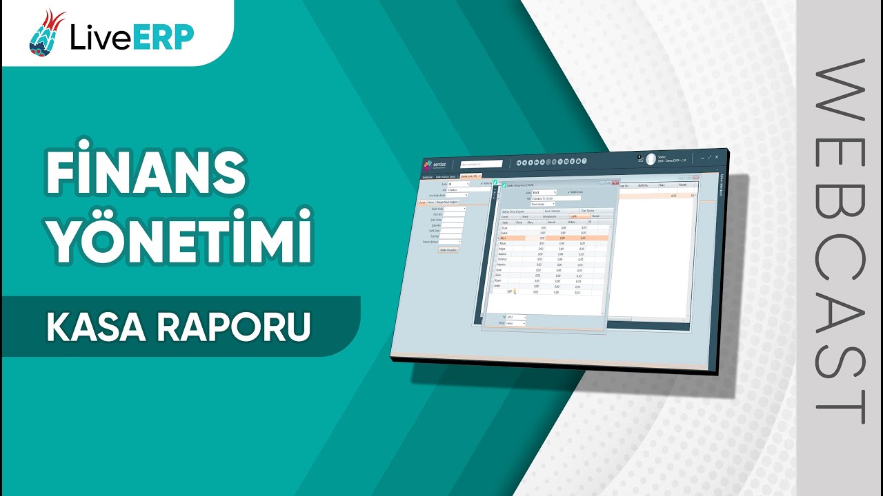 WEBCAST | Sentez LiveERP - FİNANS YÖNETİMİ (KasaRaporları)