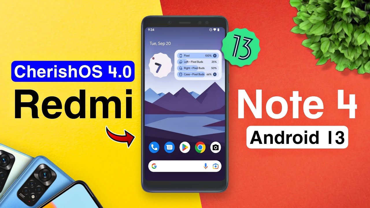 Install CherishOS 4.0 Android 13 on Redmi Note 4 - Overall Smooth UI⚡⚡ ...