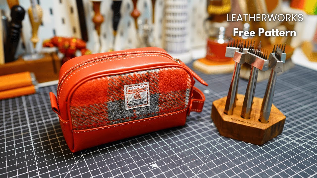 Рождественская косметичка | Бесплатная выкройка и пошаговое руководство