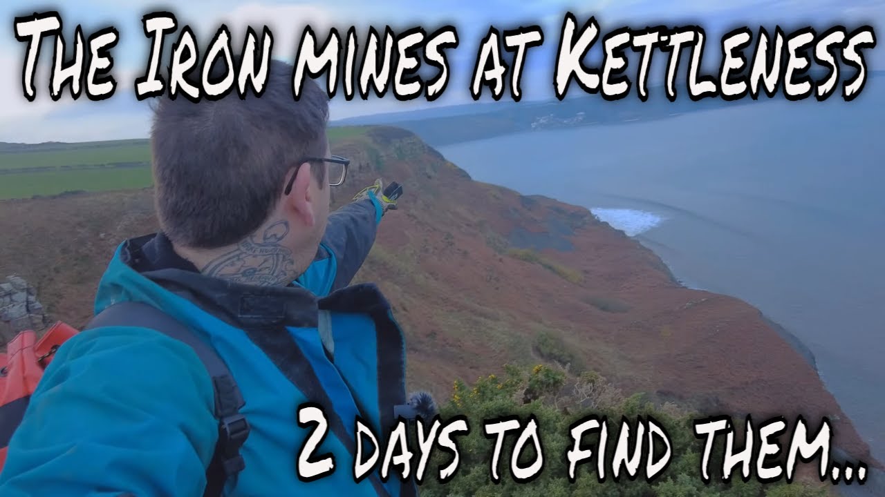 Исследование заброшенных железорудных рудников в Кеттлнессе в Северном Йоркшире