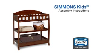 simmons changing table