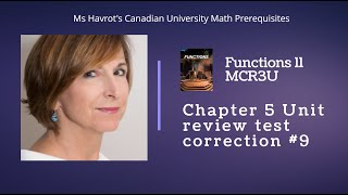 Chapter 5 review test correction #9