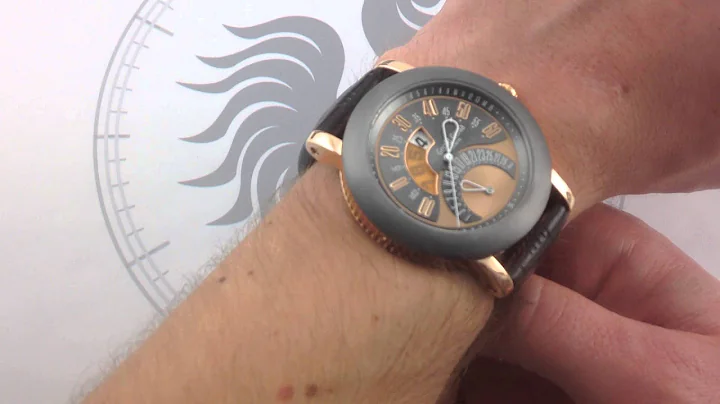 Gerald Genta Arena Biretro Rose Gold Tantalum Luxu...