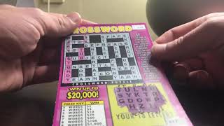 $2 Wisconsin Lottery Ticket - Crossword Scratch Off