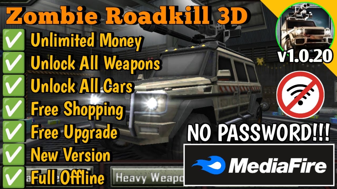 Zombie Roadkill 3D Mod Apk Versi 1.0.20 - Unlimited Money & Unlock All Weapons - Terbaru 2025