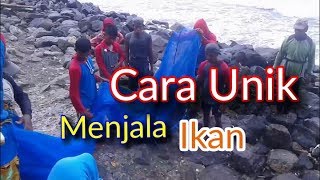 Cara unik menjala ikan di Pesisir Pantai
