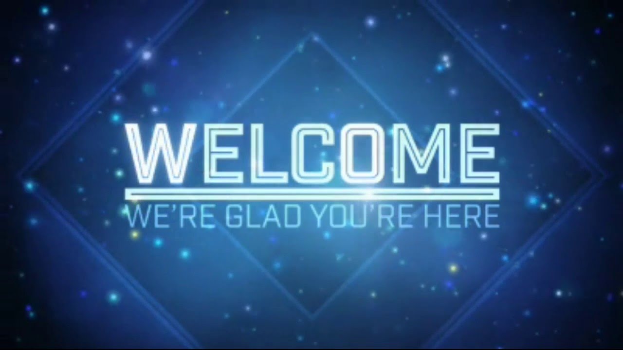 Welcome to Church Blue Background Motion Video Loops HD - YouTube