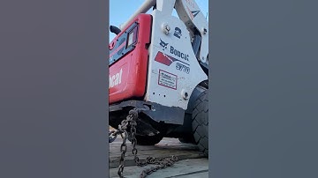 last load of the day #tinytruck #lowboy #truckdriver #classa #bobcat #truck #trucking #construction