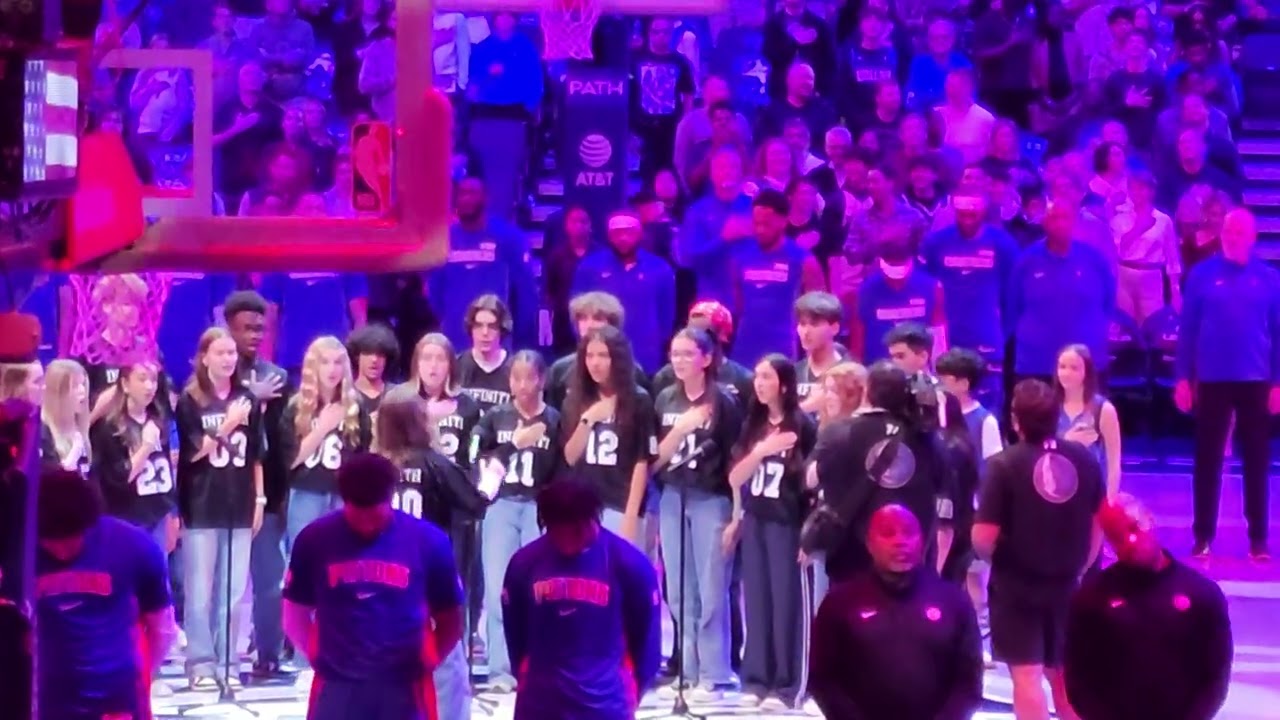 Dallas Mavericks National Anthem Rockwall Heath high School Choir 12/18/25