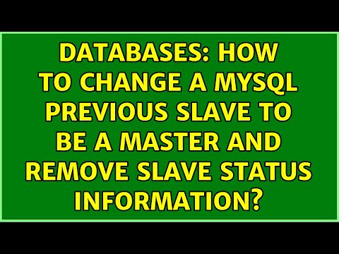 Databases: How to