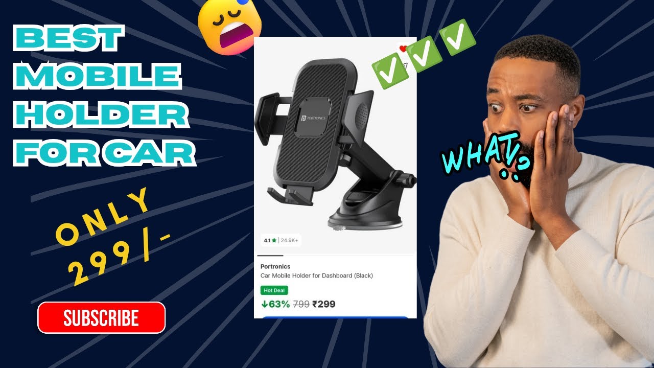 Best mobile holder for car | Portronics | clamp m | 360° | Premium Quality | only 299/- 