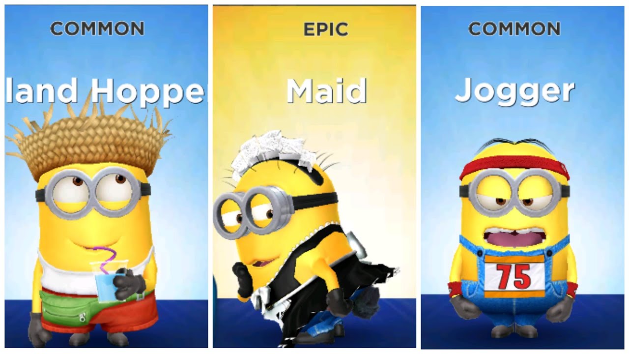 Minion Rush Island Hopper VS Maid VS Jogger
