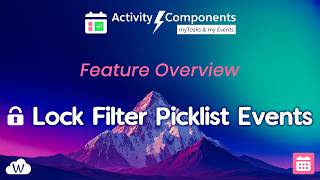 Lock Filter Picklist for Events  – Event Component Feature Overview