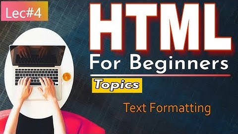 How to Text Formatting in HTML |Text Formatting Basic Tags| HTML tutorial for beginners