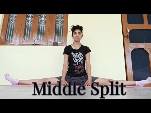 Middle and side Split // Yoga // Hanuman Asana #yogavideo #yoga #split ...