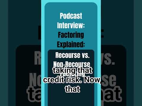 Recourse vs Non Recourse Factoring #factoring #smallbusinessfinance #cashflow #workingcapital #tips