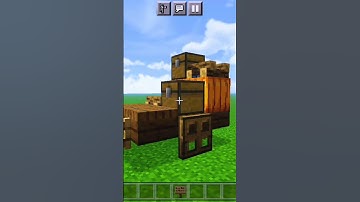 FARM CART DESIGN IN MINECRAFT 😁.#youtube#minecraft#shorts