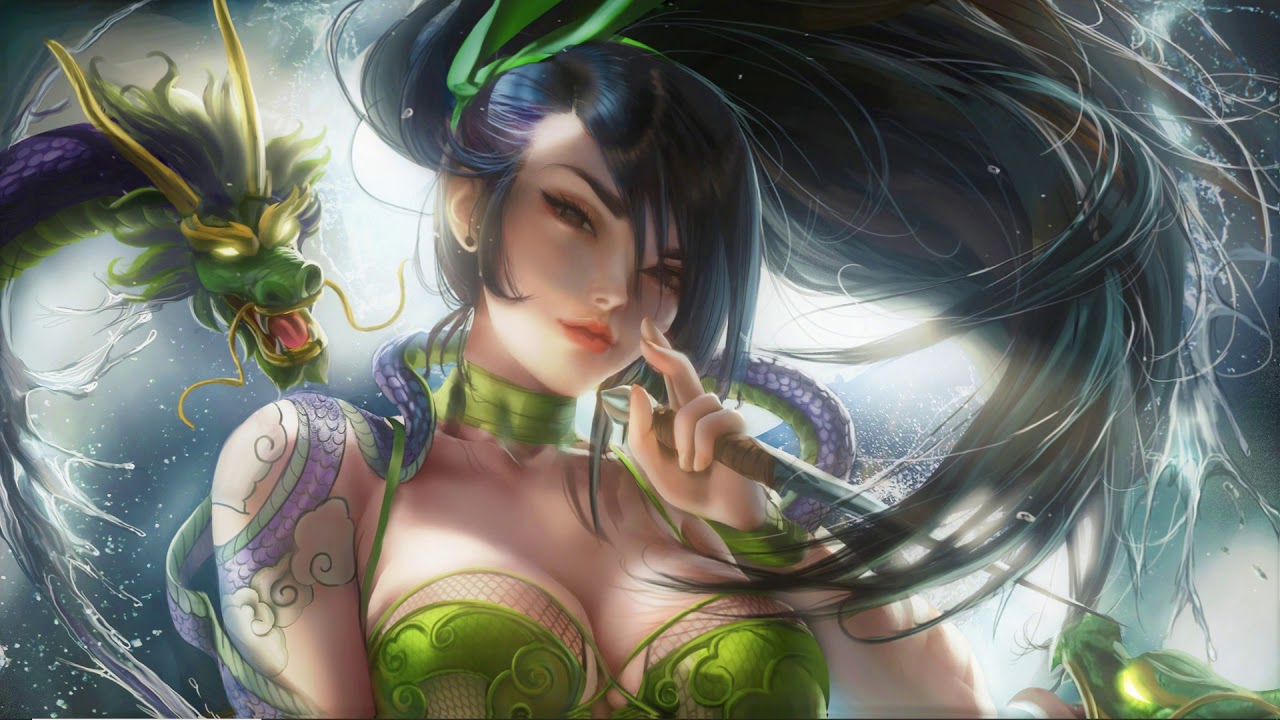 Animated Wallpaper League Of Legends Akali By Sakimichan Youtube