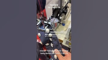 Automatic Feeding Shank Button Attaching Sewing Machine