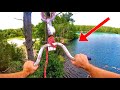 *SUPER SKETCHY Red Neck ZIPLINE* | Cliff Jumping Lake Dumont Jacksonville Florida!!!