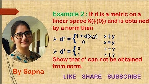 examples of metric spaces that are not obtained from norm, normed linear space