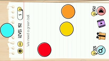 Brain Test Level 152 || We Need A Green Ball.