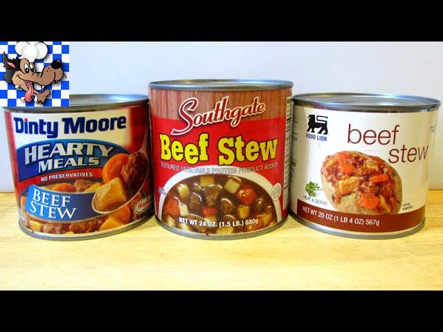 Beef Stew - Canned Beef Stew - WHAT ARE WE EATING???? - YouTube