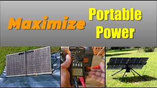 Maximizing Solar Power Generation for Portable Applications. #camping #solar #carcamping #rvlife