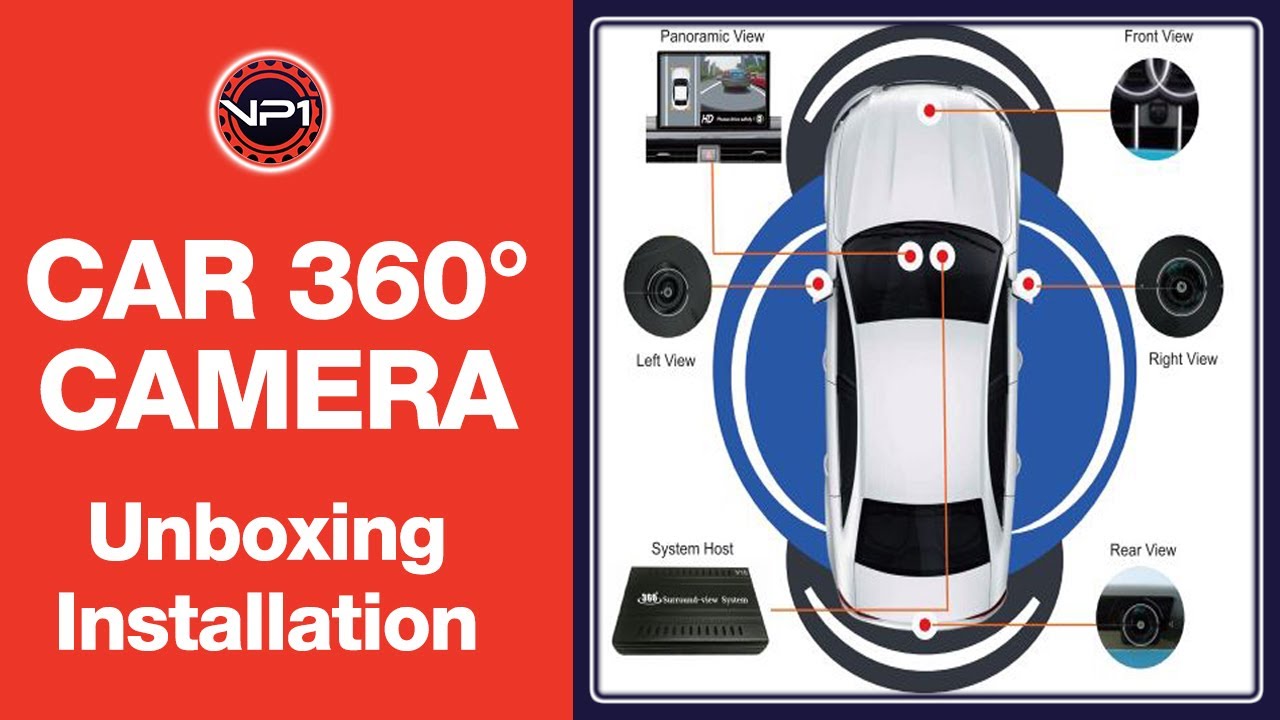 360 Degree Car Parking Panoramic View Rearview 4 Way Camera Control Box  System