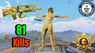 WOW!!🥴 81 Kills🥵🔥My Best game Play With Famas 😈 Solo Vs Squad | PUBG MOBILE |