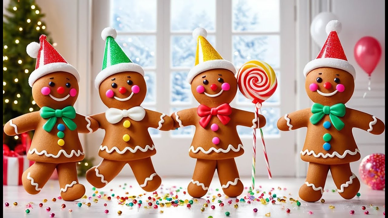 Gingerbread Kids New Year Dance | Fun New Year Song for Toddlers & Preschoolers