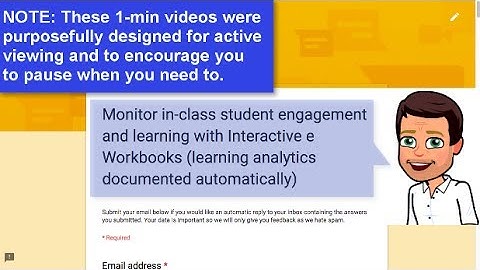 1-Min Monitor Screenagers In-class Engagement and Learning with Interactive eWorkbooks-Google Forms