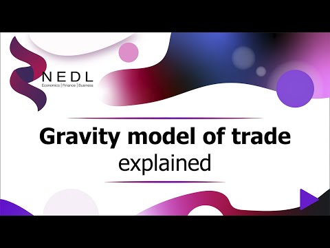 Gravity model of trade explained (Excel)