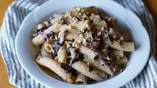 Pasta Radicchio E Pesto Di Noci Facile E Veloce Cucina Botanica