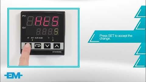 Delta Temperature Controller Basic Setup Step 2   Hysteresis