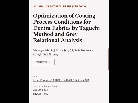 Optimization of Coating