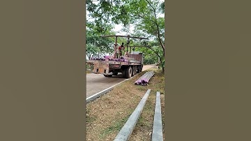 psc pole unloading work #viralvideo #viralvideo #shorts