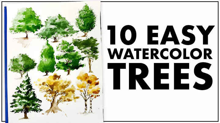 Easiest Way to Paint TEN Trees with Watercolor!