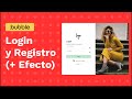 Login y Registro - Bubble.io