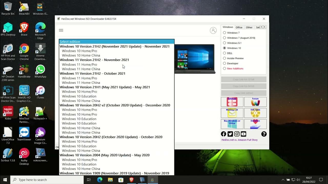 Cara download ISO Windows 11 via Heidoc YouTube