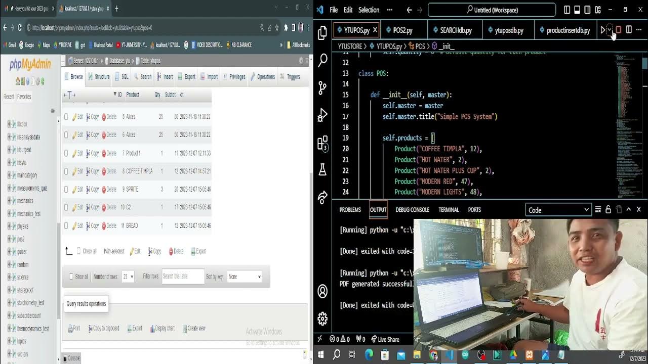 I created a simple POS usign Python /Gumawa ako ng simpleng POS gamit ...
