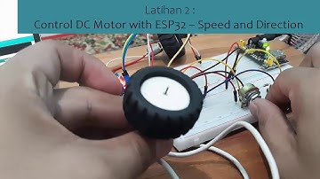 Percobaan Menggunakan ESP32 dan Motor DC menggunakan Software Arduino IDE