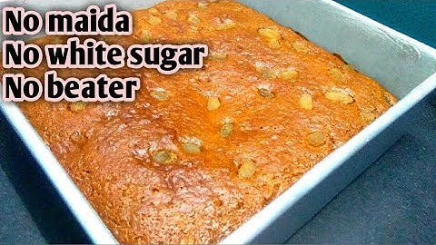 Carrot Dates cake With wheat flour |  soft moist carrot cake | Healthy recipe
