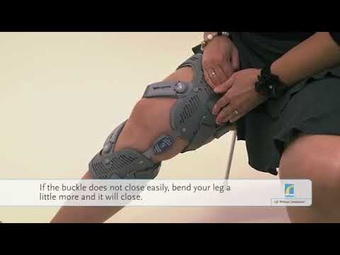 Ossur Unloader One Custom Knee Brace Putting On Instructions