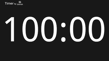 100 Minute Countdown Timer
