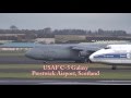 USAF C-5A Galaxy and C-5M Super Galaxy - Prestwick Airport