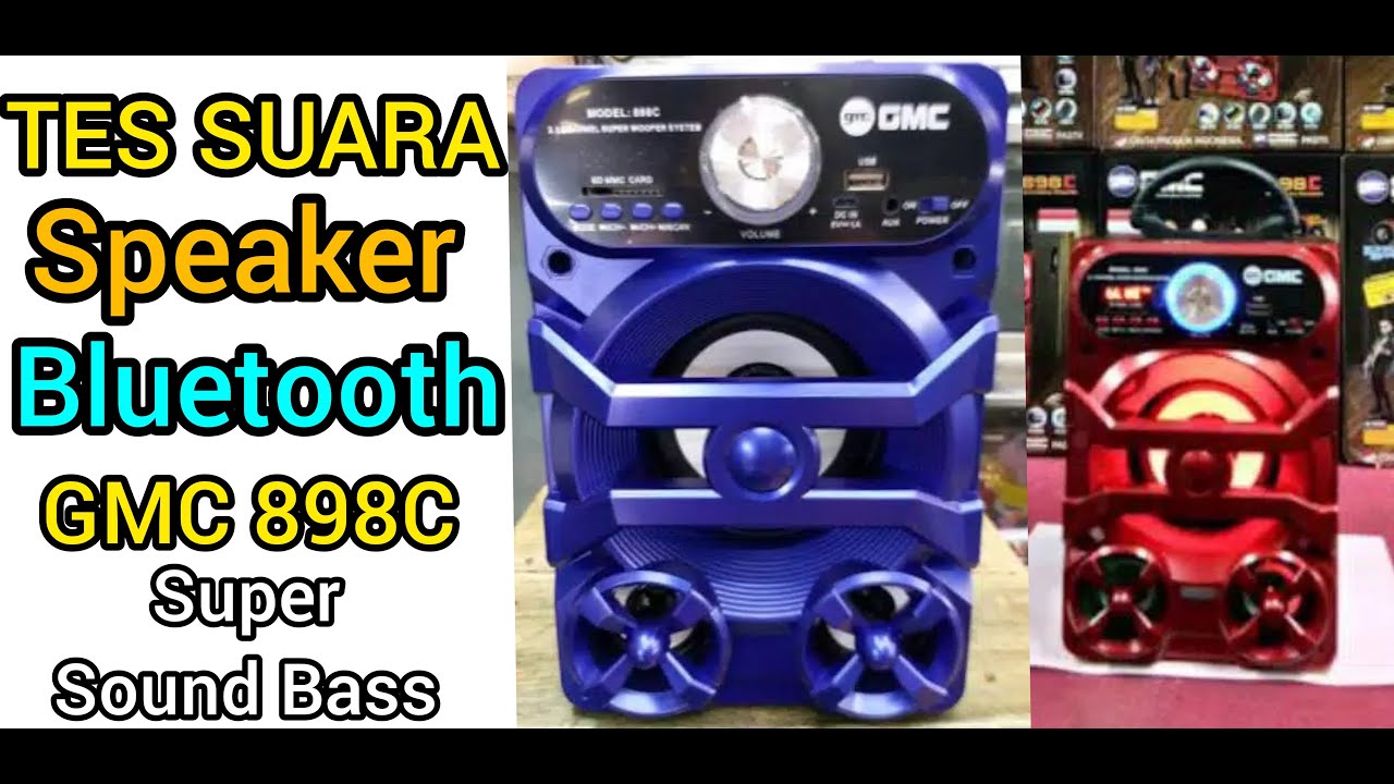 SPEAKER BLUETOOTH GMC 898C AKTIF SOUND BASS CUMA 300RIBUAN ...